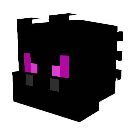 Dragonluna13 Minecraft avatar head, 3D render