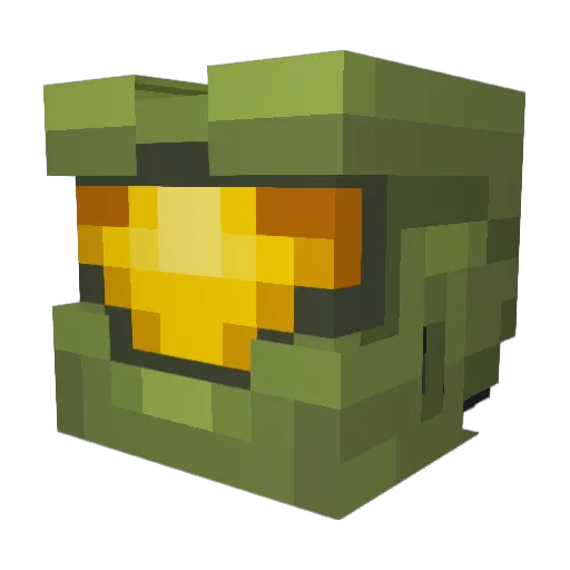 Dragonman9901 Minecraft avatar head, 3D render