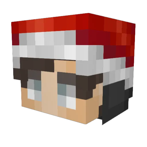 Dragonmaster0806 Minecraft avatar head, 3D render