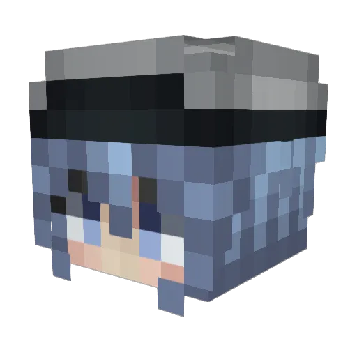 Dragonmaster123w Minecraft avatar head, 3D render