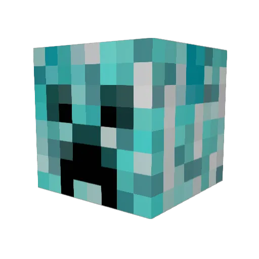 Dragonmaster37 Minecraft avatar head, 3D render