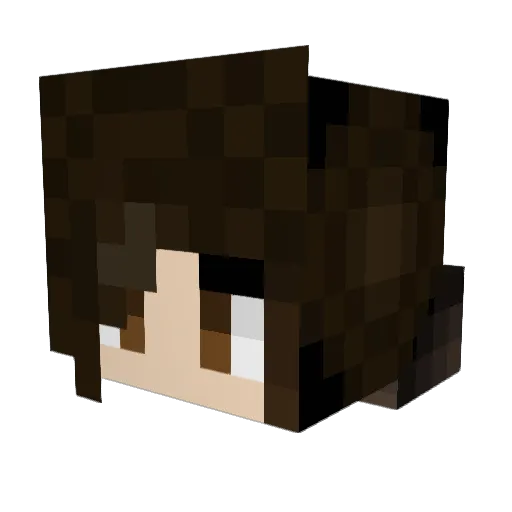 Dragonmonster21 Minecraft avatar head, 3D render