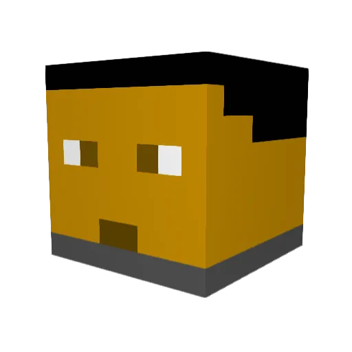 Dragonneer3798 Minecraft avatar head, 3D render