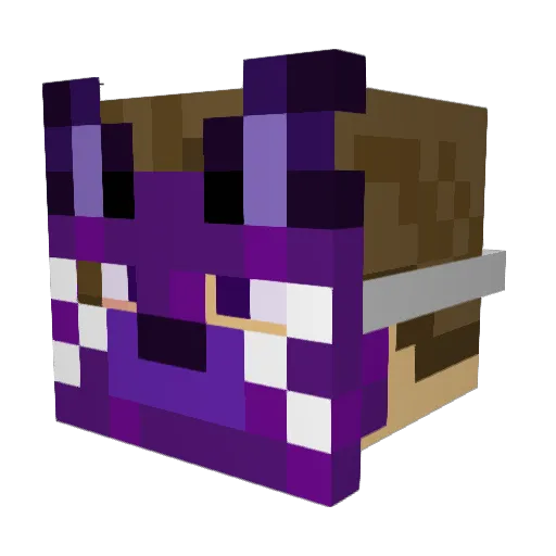 Dragonns Minecraft avatar head, 3D render