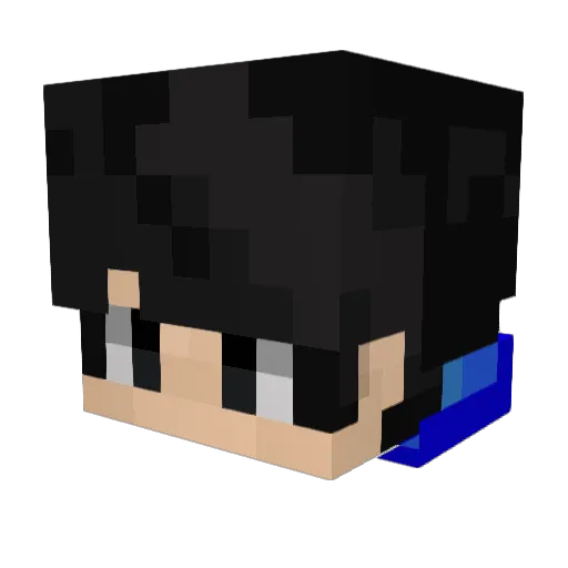 DragonovDGV Minecraft avatar head, 3D render
