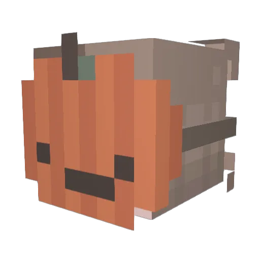 Dragonplane Minecraft avatar head, 3D render