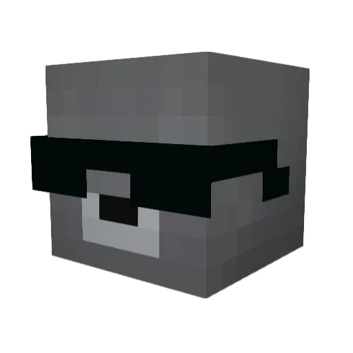 Dragonpoop2 Minecraft avatar head, 3D render