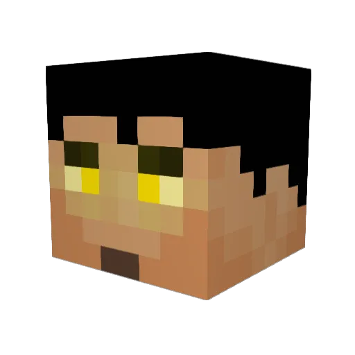 DragonsForce Minecraft avatar head, 3D render