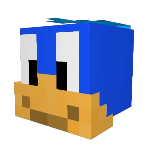 Dragonsans4334 Minecraft avatar head, 3D render