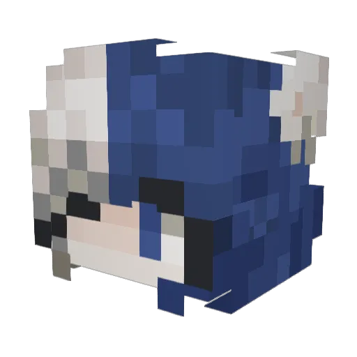 Dragonslayer07 Minecraft avatar head, 3D render