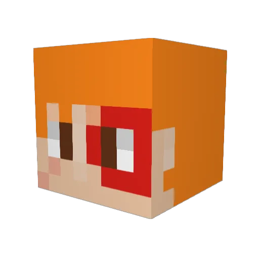 Dragonslayer547 Minecraft avatar head, 3D render