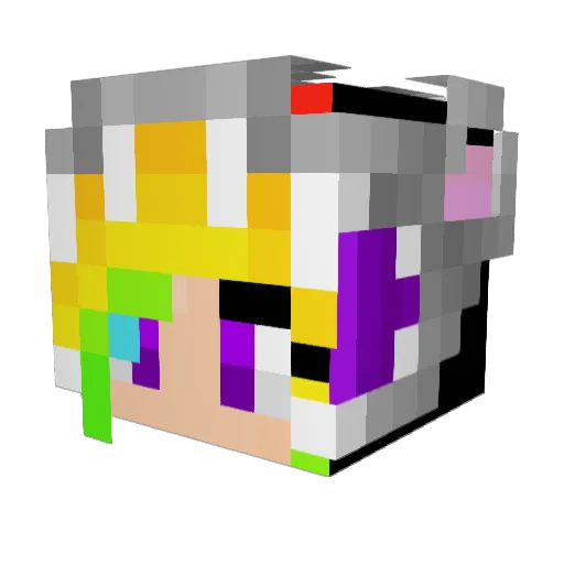 Dragonsm Minecraft avatar head, 3D render
