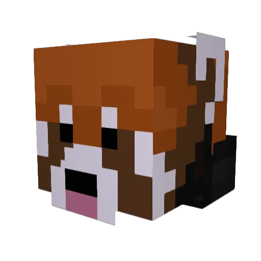 Dragonstrike7 Minecraft avatar head, 3D render