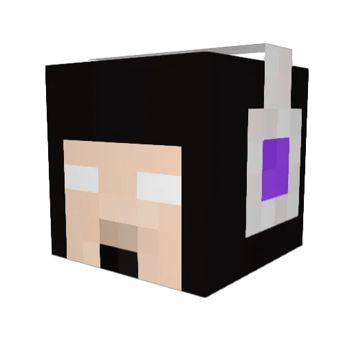 Dragonsync Minecraft avatar head, 3D render