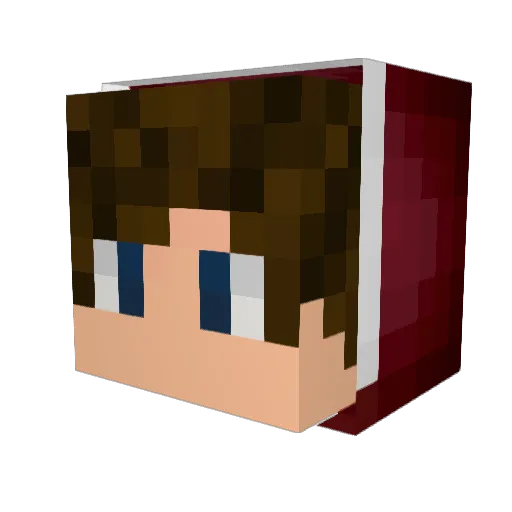 DragonulRO Minecraft avatar head, 3D render