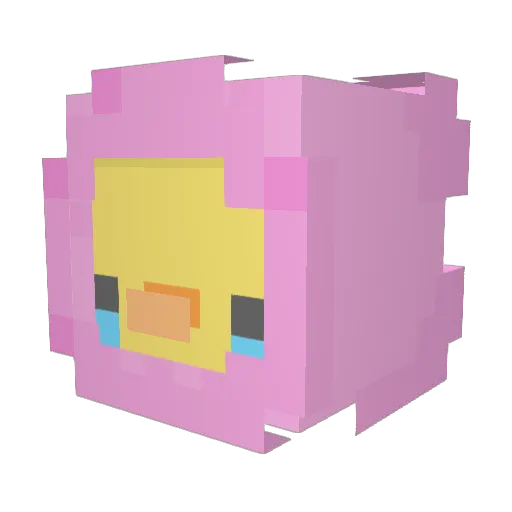 Dragonvator Minecraft avatar head, 3D render