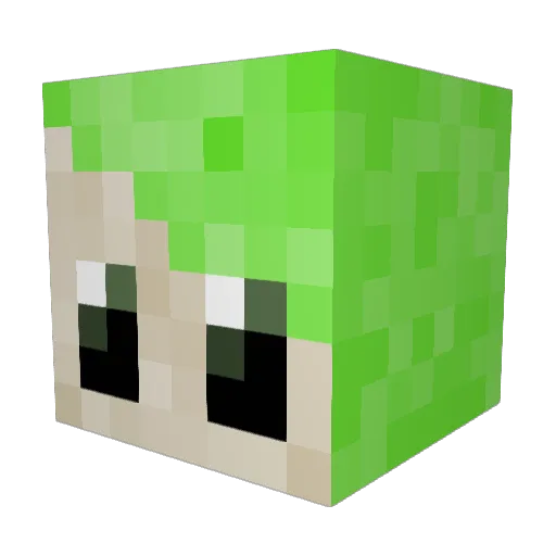 DragonxDeity Minecraft avatar head, 3D render