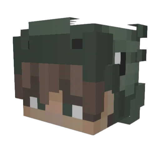 Dragonyx32164 Minecraft avatar head, 3D render
