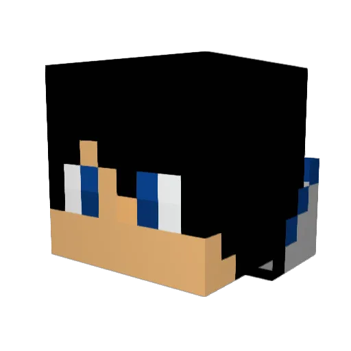 Dragoon164 Minecraft avatar head, 3D render
