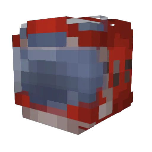 Dragoone478 Minecraft avatar head, 3D render
