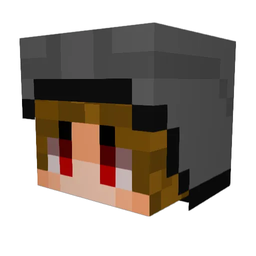 Dragoonhunter11 Minecraft avatar head, 3D render