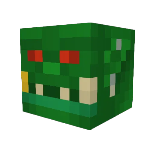 Dragoonleut228 Minecraft avatar head, 3D render