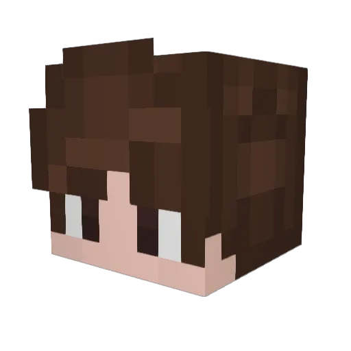 Dragooz Minecraft avatar head, 3D render