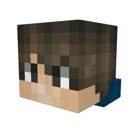 Dragos_01 Minecraft avatar head, 3D render