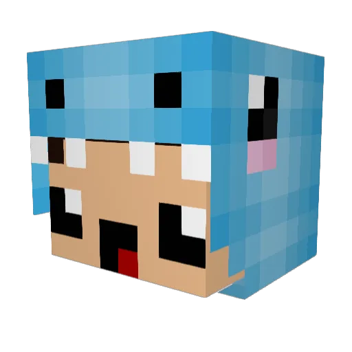 Dragosbrz Minecraft avatar head, 3D render