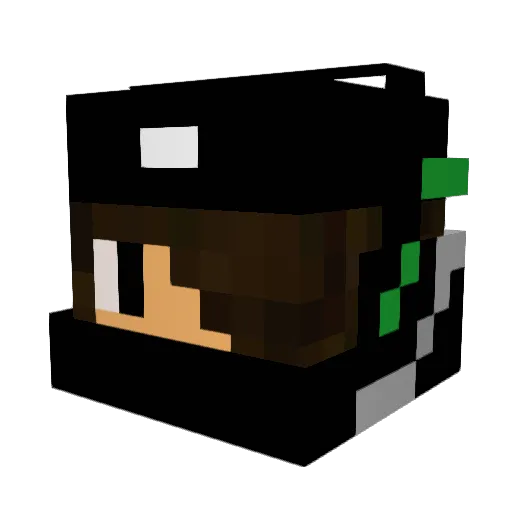 Dragosm10 Minecraft avatar head, 3D render