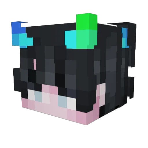 Dragovchik Minecraft avatar head, 3D render