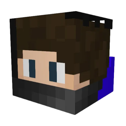 DragsUT Minecraft avatar head, 3D render