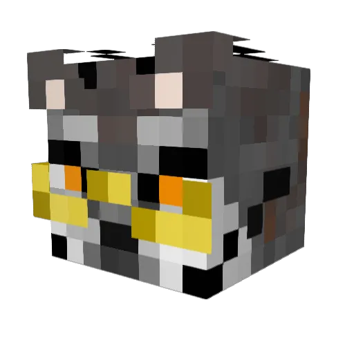 DraguiDragon_ Minecraft avatar head, 3D render