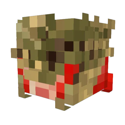 DragunCats Minecraft avatar head, 3D render