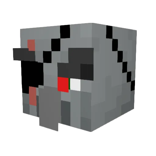 DragunFire6 Minecraft avatar head, 3D render