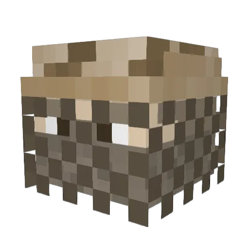 Dragunov1124 Minecraft avatar head, 3D render