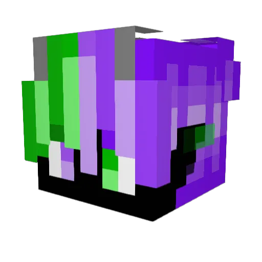 Dragycorn Minecraft avatar head, 3D render