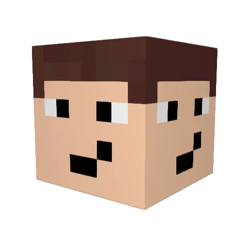 DragyyOnTop Minecraft avatar head, 3D render