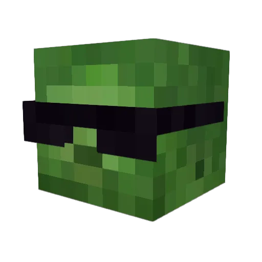 Draig12 Minecraft avatar head, 3D render