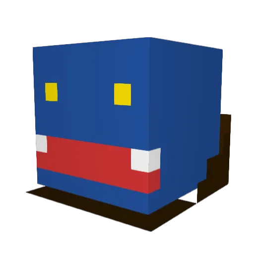 Draikoz Minecraft avatar head, 3D render