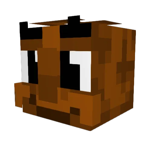 DrainYaw Minecraft avatar head, 3D render