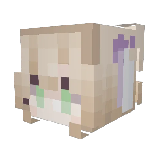 Drainkay Minecraft avatar head, 3D render