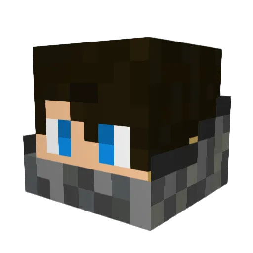 Draivyn Minecraft avatar head, 3D render