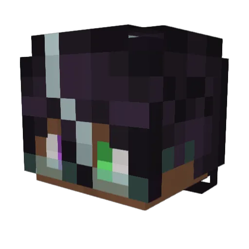 Drajx Minecraft avatar head, 3D render