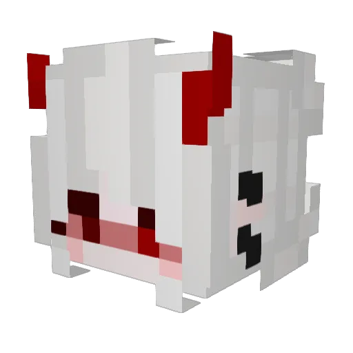 Drakas1337 Minecraft avatar head, 3D render