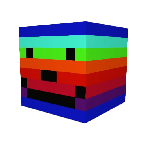 Drake2422 Minecraft avatar head, 3D render