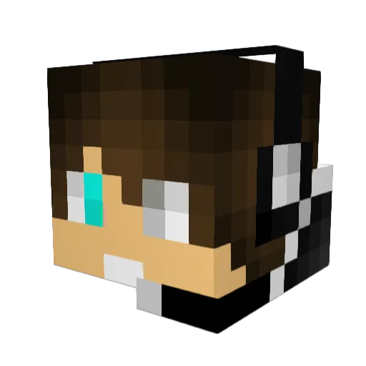 Drake992 Minecraft avatar head, 3D render
