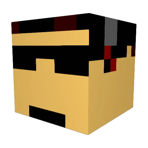 DrakeDasher Minecraft avatar head, 3D render