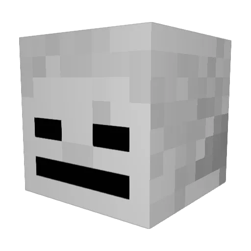 DrakeJane Minecraft avatar head, 3D render