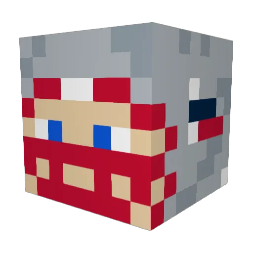 DrakeMayeLover10 Minecraft avatar head, 3D render